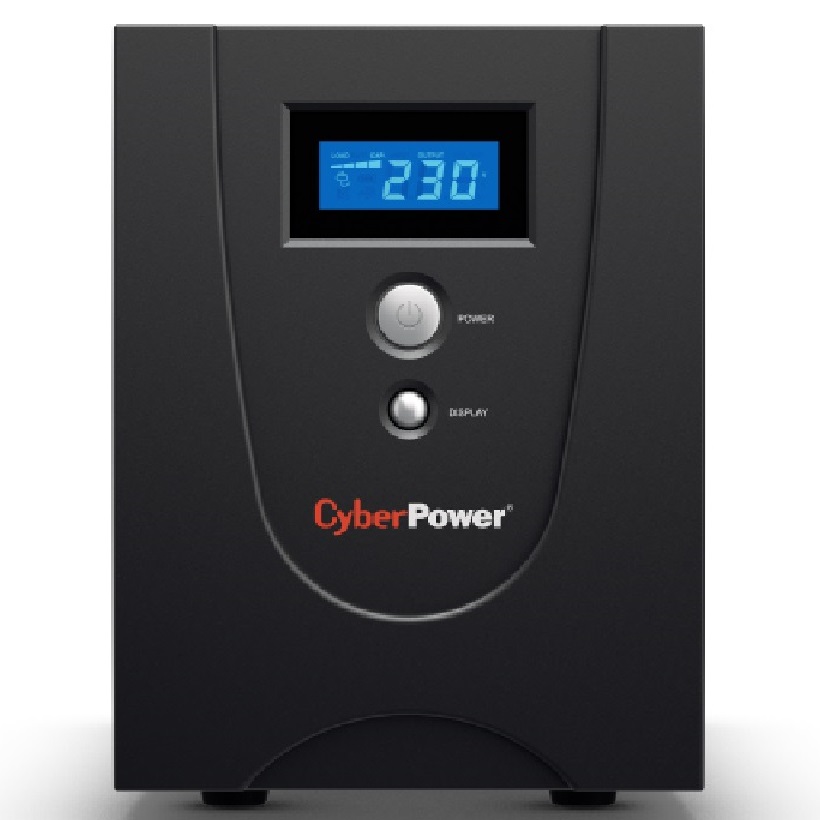 Bộ lưu điện UPS CyberPower VALUE1500ELCD - 1500VA/900W Hàng cao cấp, màn hình hiển thị LCD, hỗ trợ thiết bị NAS - Hàng Chính Hãng