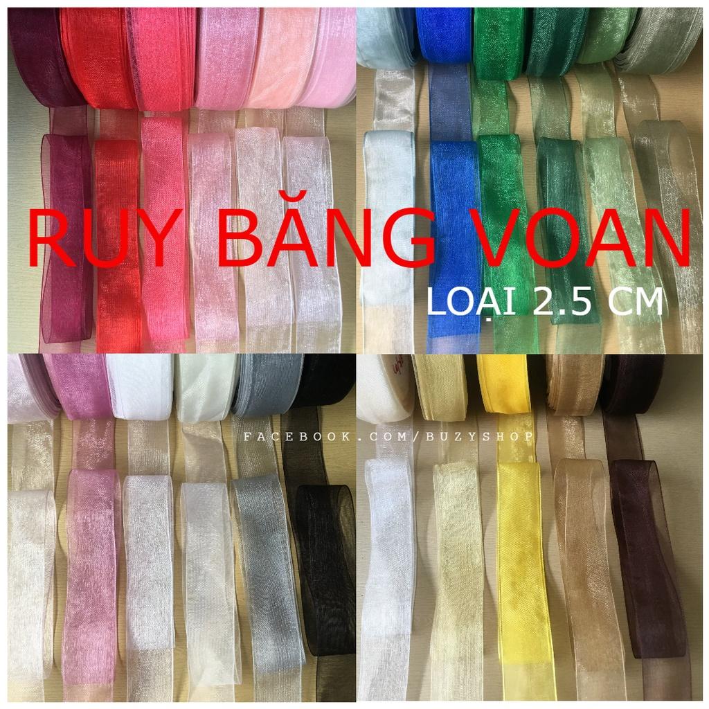 Ruy băng voan bản 2.5cm