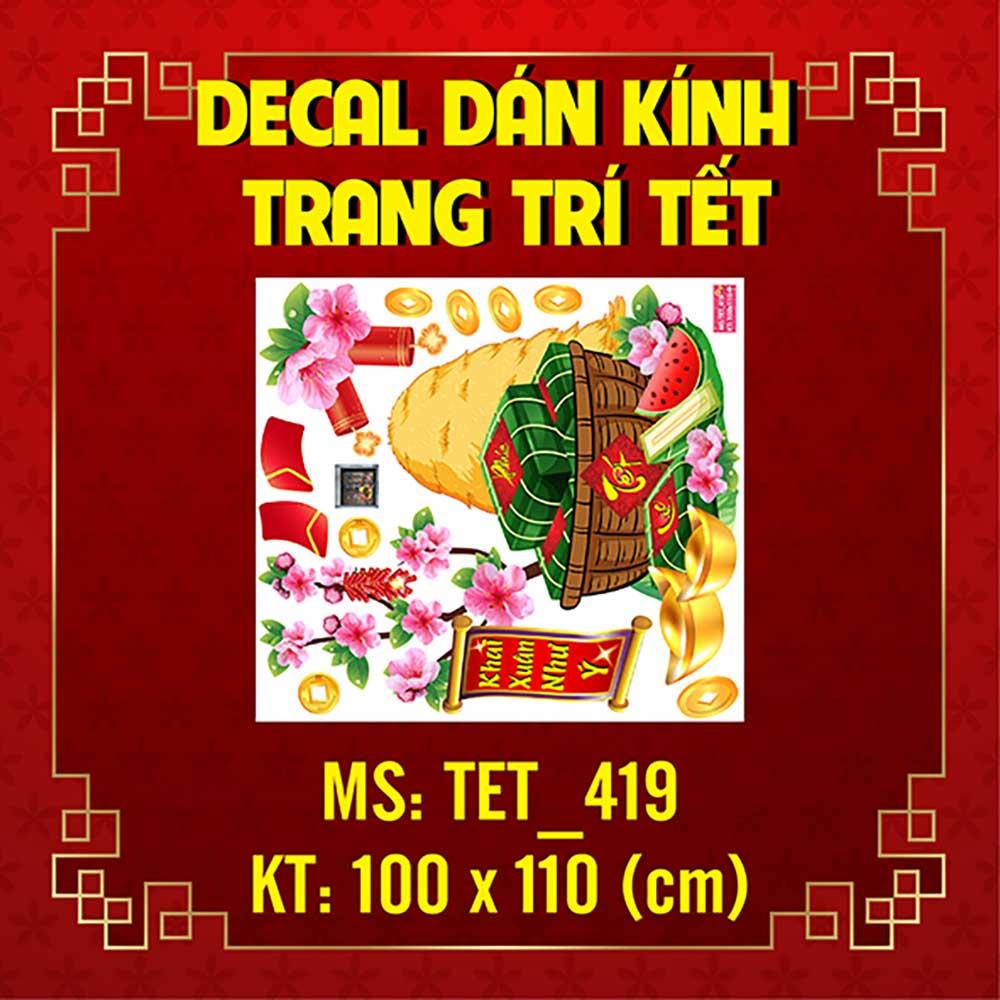 DECAL TRANG TRÍ TẾT 2023 COMBO SỐ 110