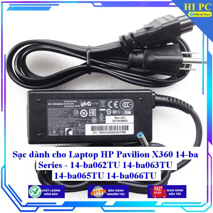 Sạc dành cho Laptop HP Pavilion X360 14-ba Series - 14-ba062TU 14-ba063TU 14-ba065TU 14-ba066TU - Kèm Dây nguồn - Hàng Nhập Khẩu
