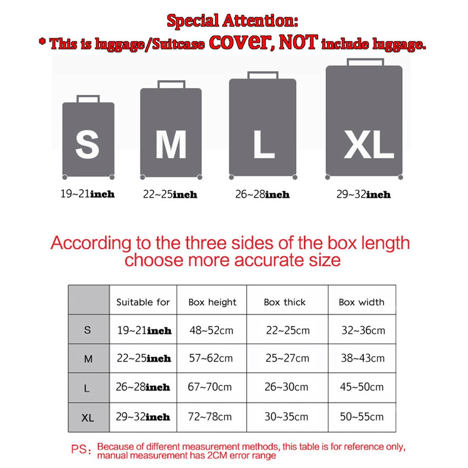 Elastic Luggage Cover Anti Scratch Suitcase Protector for Girls Women Men
