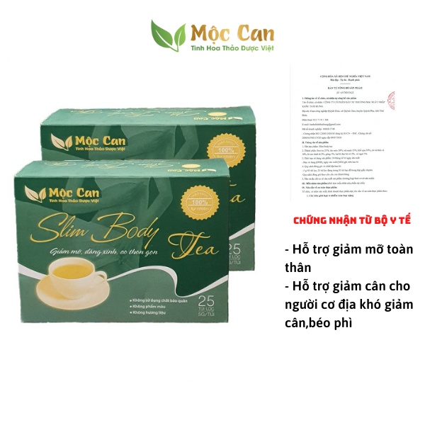 Trà hỗ trợ giảm cân Mộc can hỗ trợ giảm cân an toàn hiệu quả