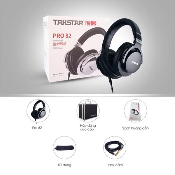 TAKSTAR PRO 82 - Tai nghe kiểm âm cao cấp, tai nghe gaming, tai nghe cho phòng thu, hàng chính hãng