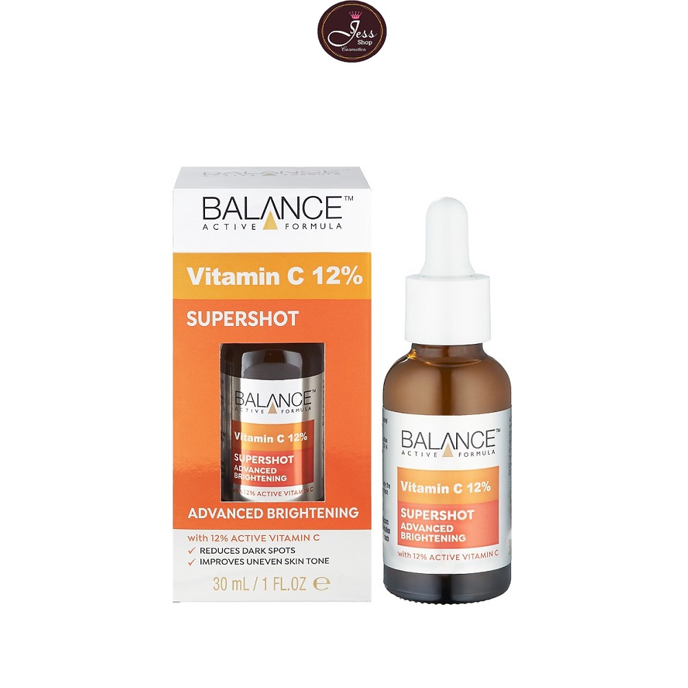 Tinh Chất Làm Sáng Da Balance Active Formula Vitamin C 12% Supershot Advanced Brightening Serum 30ml