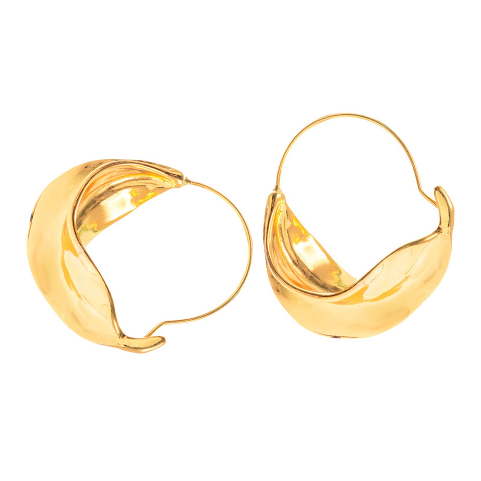 Hoop Earrings Drop Earrings Twisted Metal Chunky Statement Alloy Irregular Vintage Earrings Fashion Jewelry for Engagement Prom Dating Women