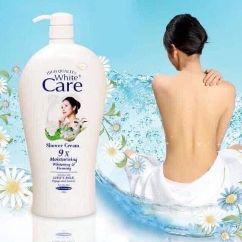 Sữa tắm dê WHITE CARE 1200ml dưỡng trắng da