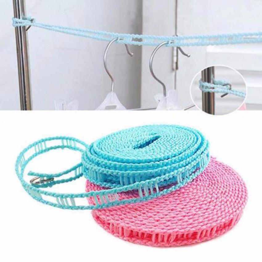 Dây Phơi Quần Áo Thông Minh Có Móc Treo Đồ Chống Trôi Quần Áo Hiệu Quả