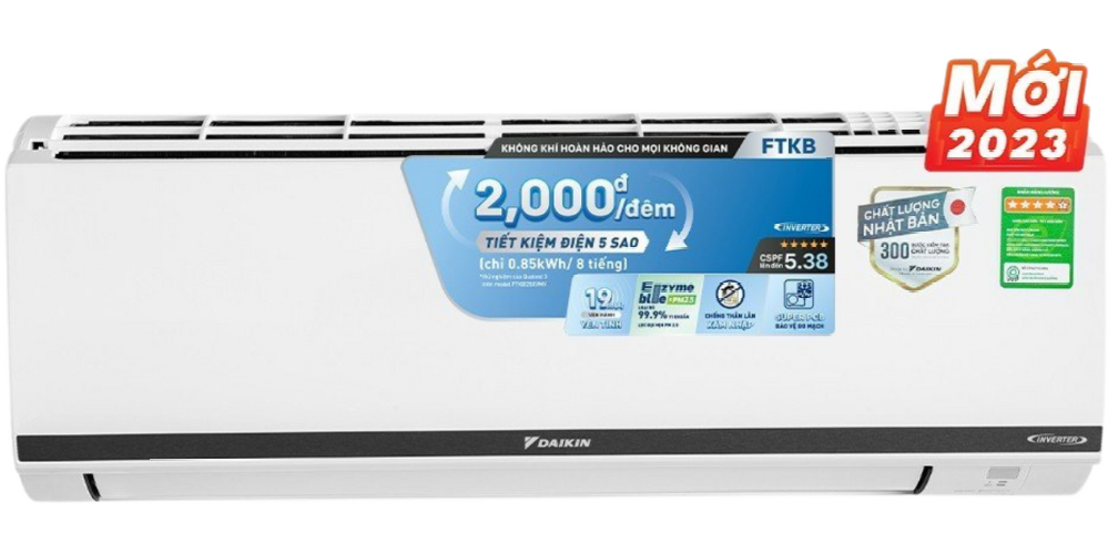 MÁY LẠNH DAIKIN INVERTER 1.5HP FTKB35XVMV - HÀNG CHÍNH HÃNG