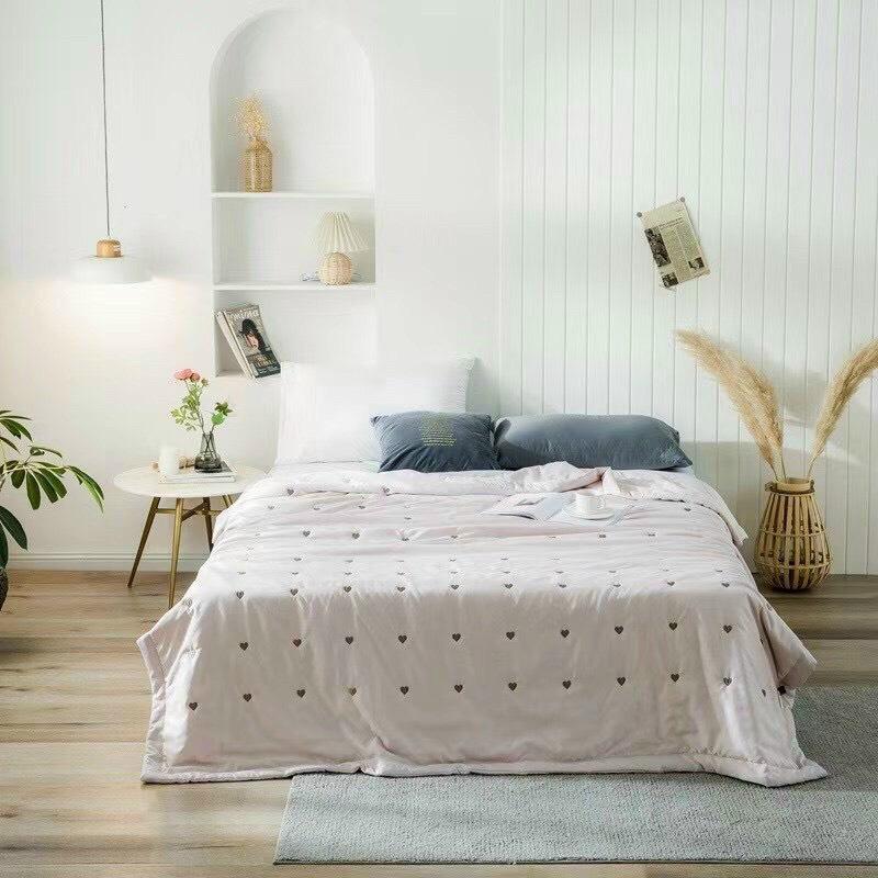 Chăn hè lụa tim trần bông cao cấp 2mx2.3m