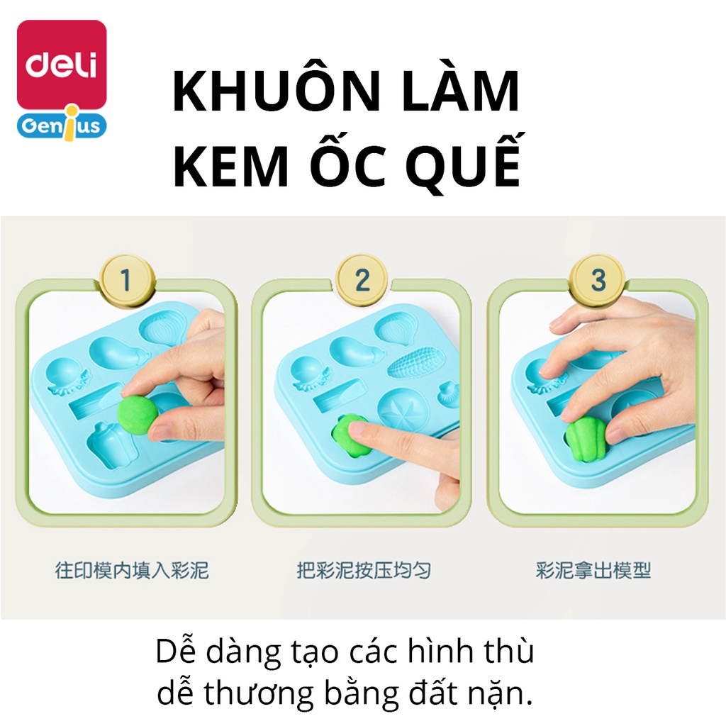 Bộ Đồ Chơi Đất Nặn Máy Làm Hamburger Kèm Dụng Cụ Và Khuôn Deli - Chất Liệu Tự Nhiên, An Toàn, Không Dính Tay - 67802