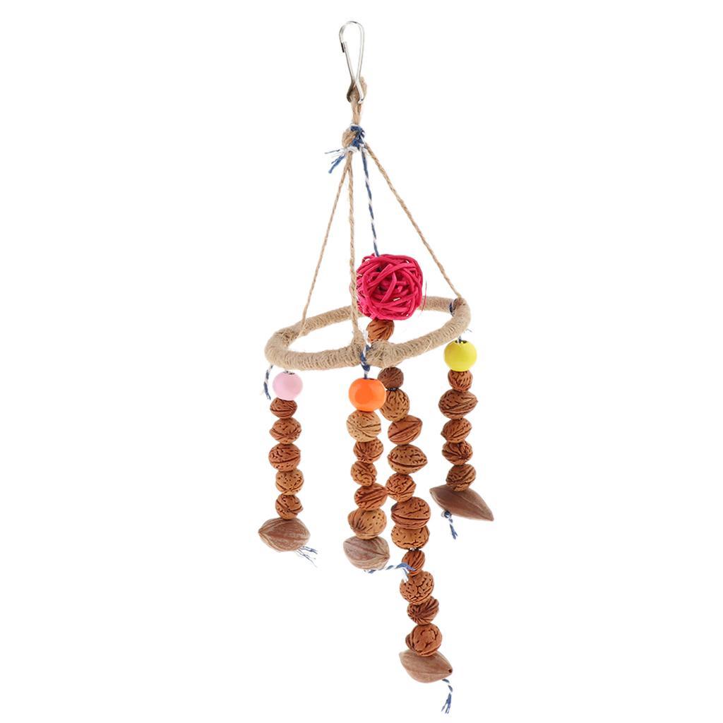Wooden Cage Perch Parrot Training Swing Toys Bird Cage Accessories