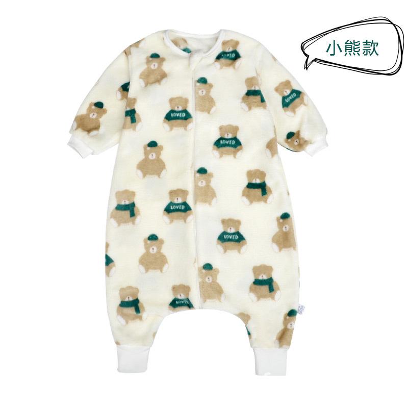 Túi Ngủ Cho Bé Tập Đi Thu Đông Dày Dép Nỉ Sleepsack Chia Chân Cho Trẻ Sơ Sinh Tổ Trẻ Em Mùa Xuân Giường Ngủ