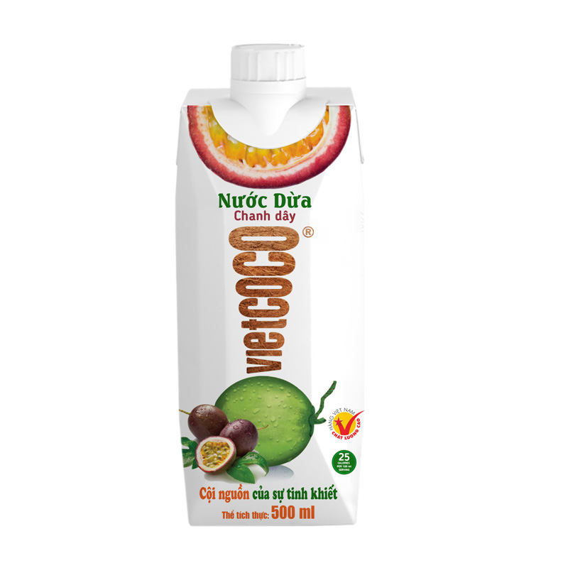Nước dừa chanh dây Vietcoco 500ML