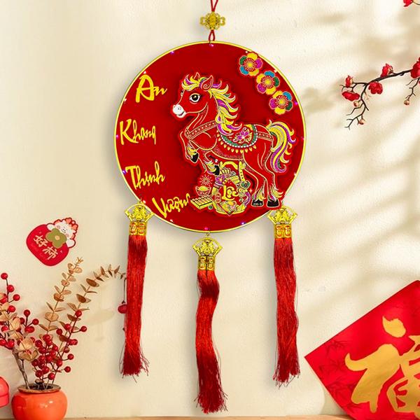 Liễn Treo Ngựa Lắc Đầu Phát Tài - Trang Trí Tết - 235-3