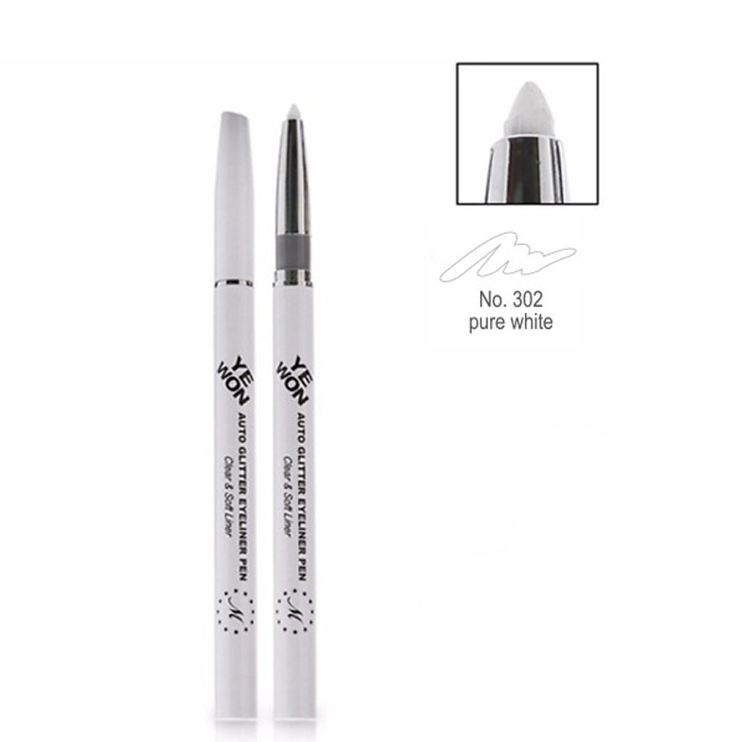 Chì Kẻ Mí Kim Tuyến Mira Glitter Auto Eyeliner Pen - Trắng B762-302