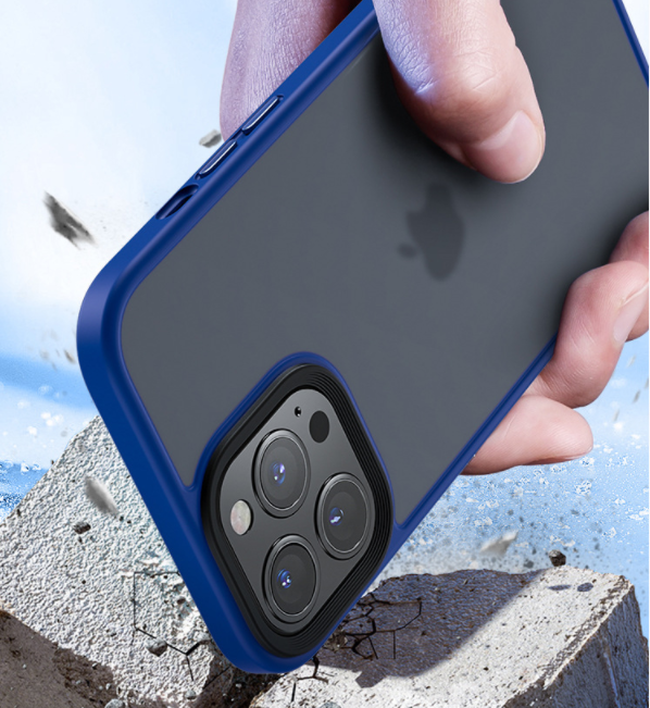 Ốp lưng viền màu lưng nhám trong chống sốc hiệu J-Case dành cho iPhone 11 Pro Max, 12 Pro Max
