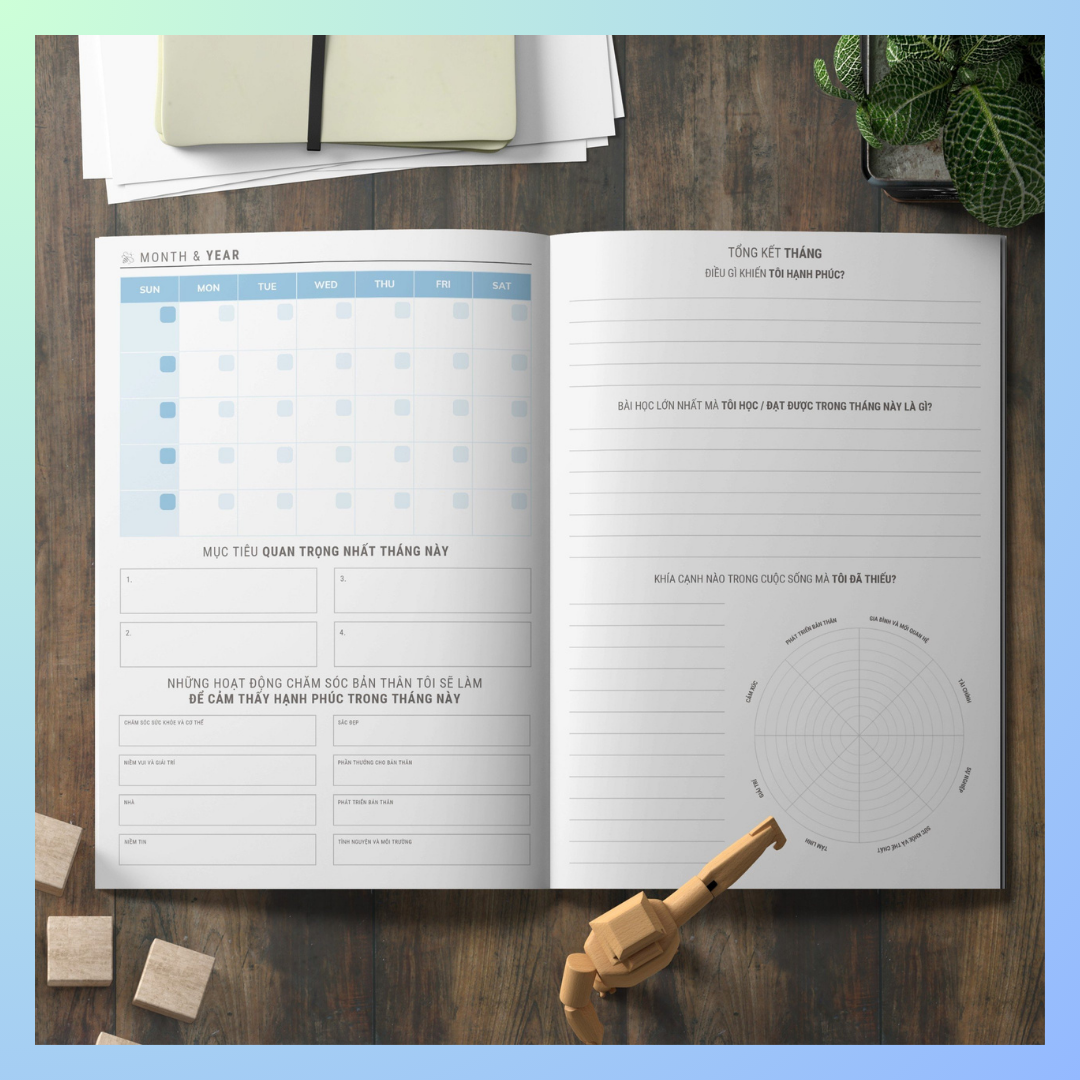 Sổ Tay Self-care - Kế Hoạch Phát Triển Bản Thân - Smart English