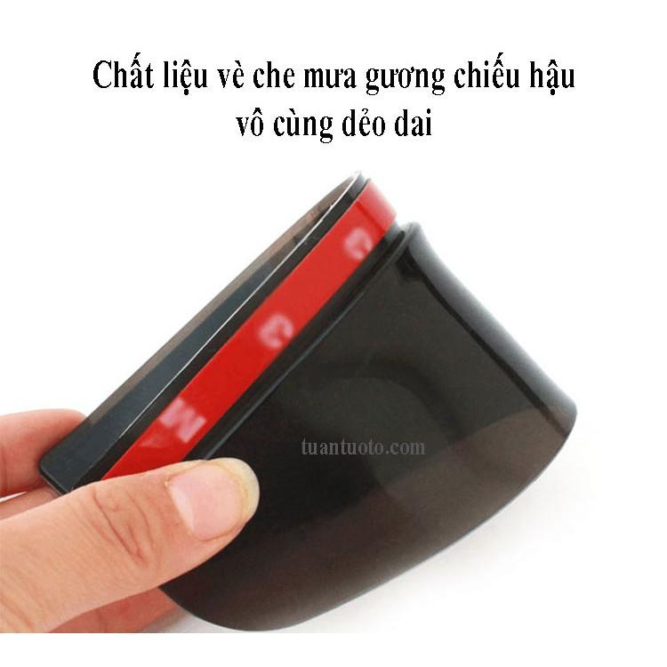 Bộ 02 miếng vè che mưa gương chiếu hậu ô tô