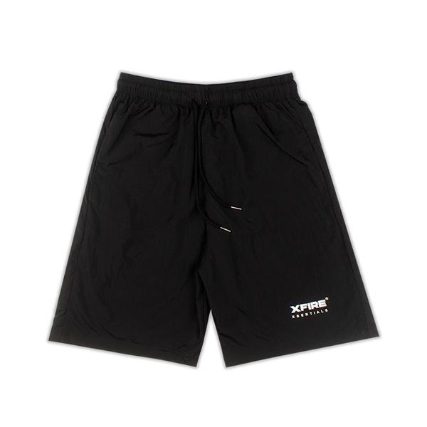 Quần Short Essential NyLon Đen Vải Dù Trượt Nước Xfire