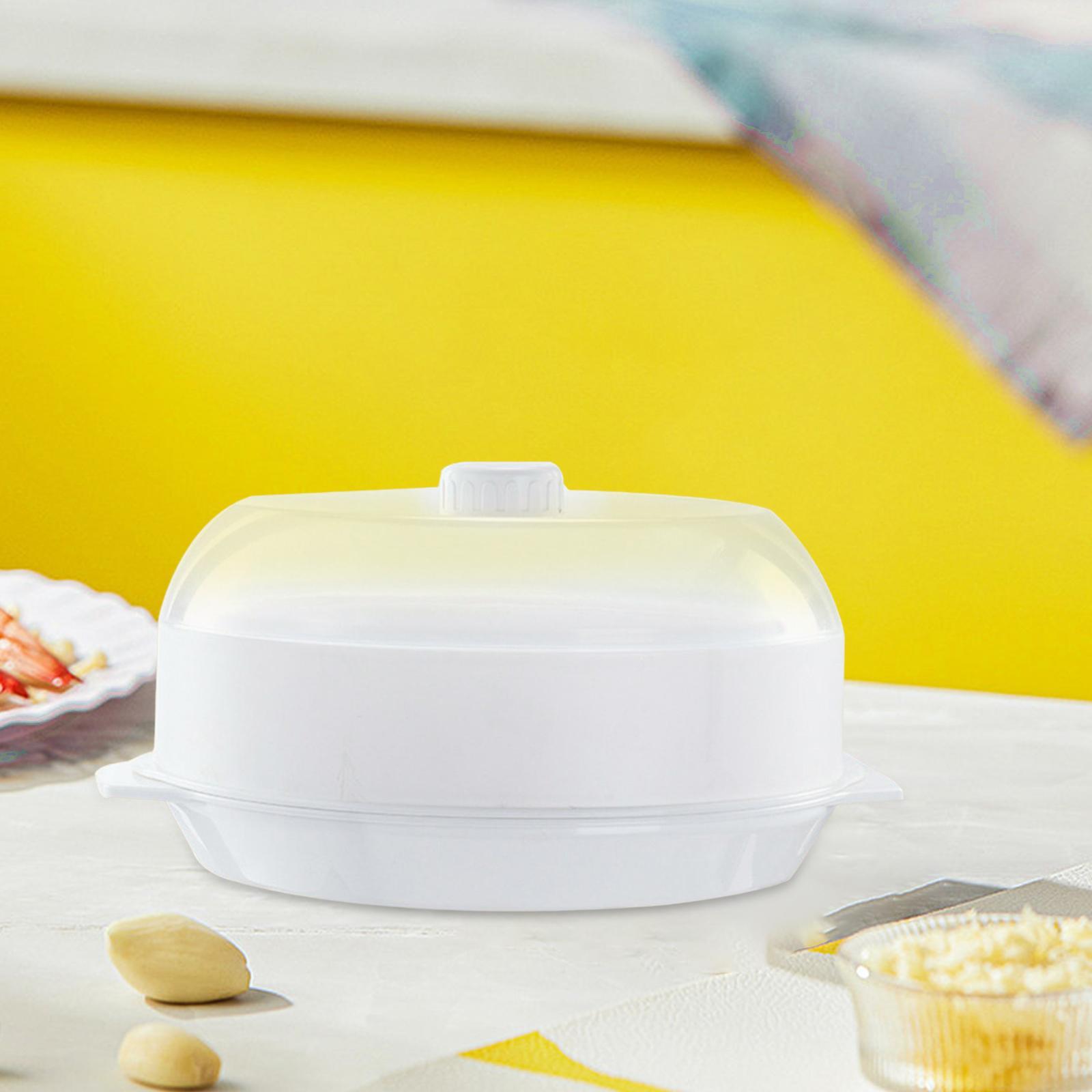 Microwave Food Steamer Stackable Food Container for Vegetables Kitchen Fish