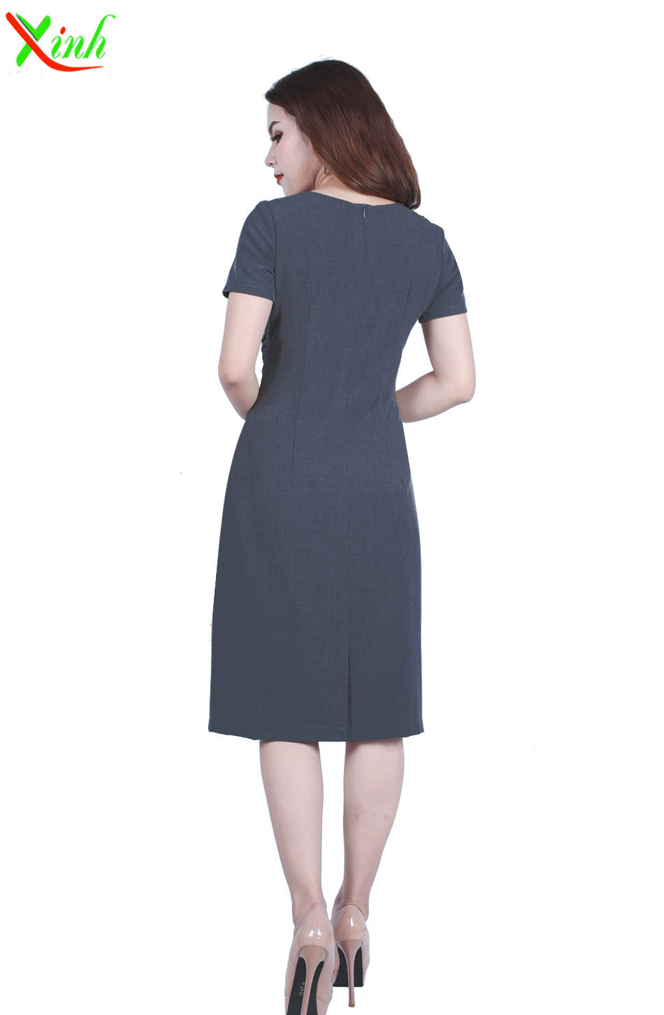 Đầm Suông Xếp Ly Gọn Dáng ThoiTrangXinh