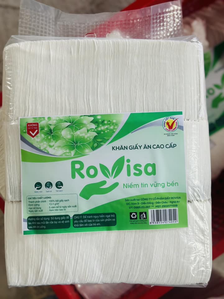 1 Bịch 500Gr khăn giấy ăn đa năng dành cho nhà hàng, quán ăn, khách sạn, căng tin, văn phòng, trường học, bệnh viện