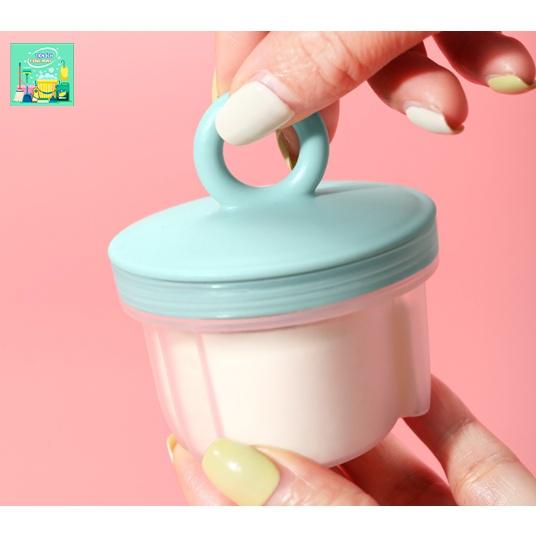 Bộ 4 khuôn hấp trứng, làm bánh flan cho bé. Bộ khuôn ăn dặm cho bé kèm chổi quét dầu - VV349