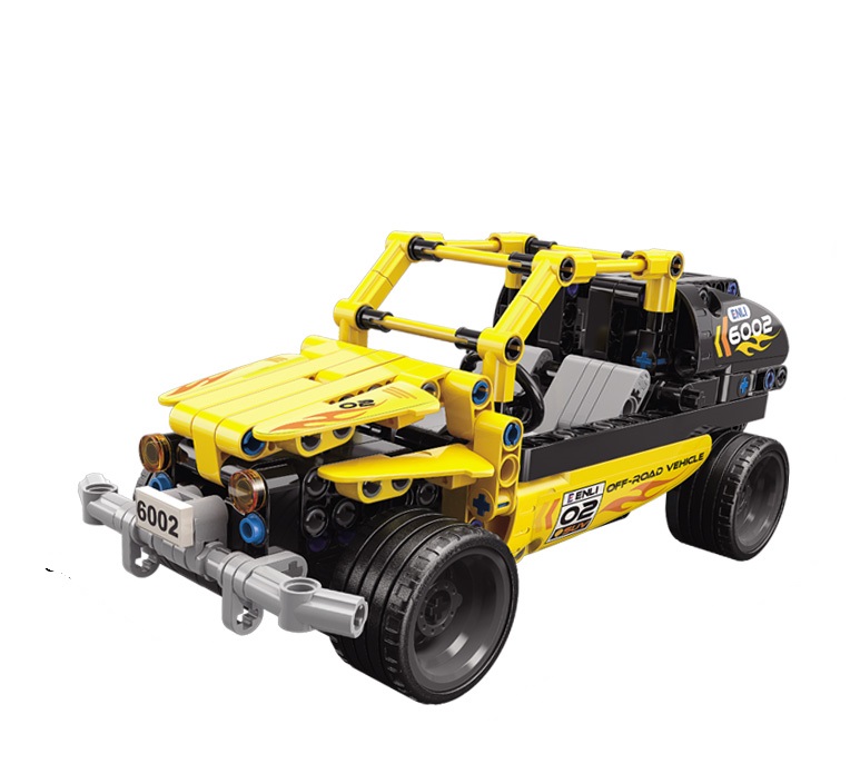 Đồ chơi xếp hình Qman 6002: Xe đua tốc độ