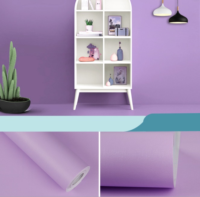 Giấy dán tường chất lượng cao trang trí phòng ngủ tiện lợi nhiều màu lựa chọn, kích thước 10m x 45cm
