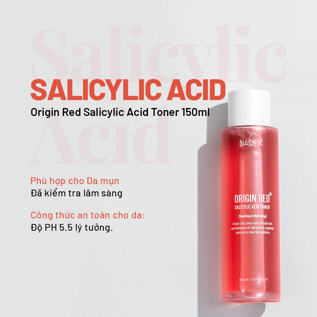 Nước hoa hồng Nacific Origin Red Salicylic Acid Toner 150ml