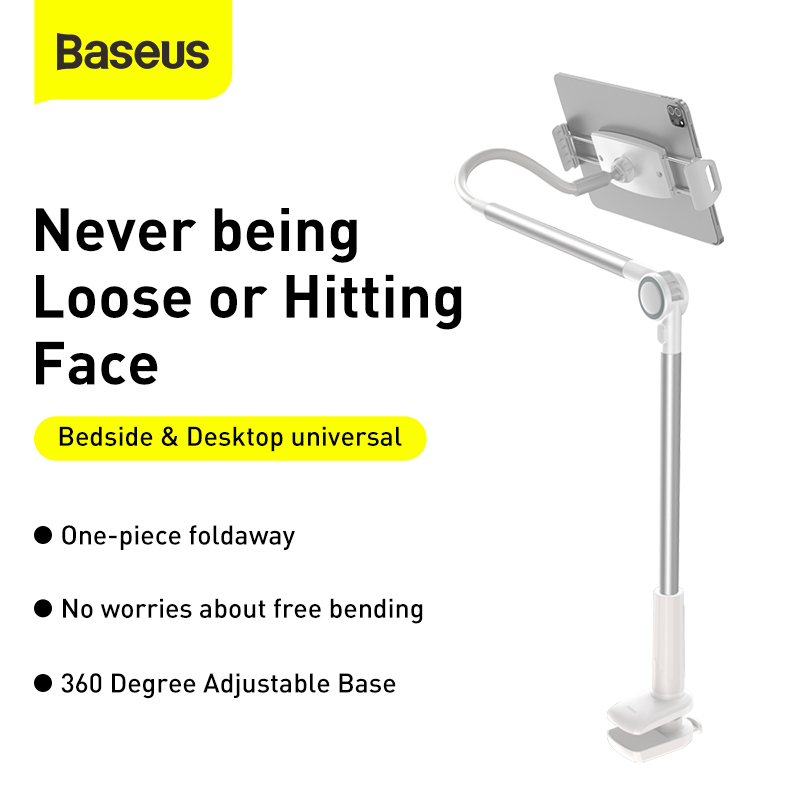 Baseus Bộ đế giữ điện thoại chân kẹp dùng cho IPad Baseus Otaku life rotary adjustment lazy holder Pro (Hàng chính hãng)