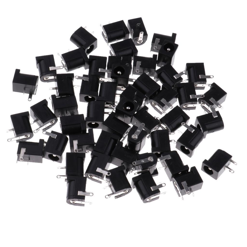 50x DC Socket  DC-005 Power Socket 5.5mm*2.5mm 3PIN PCB Mount Connector