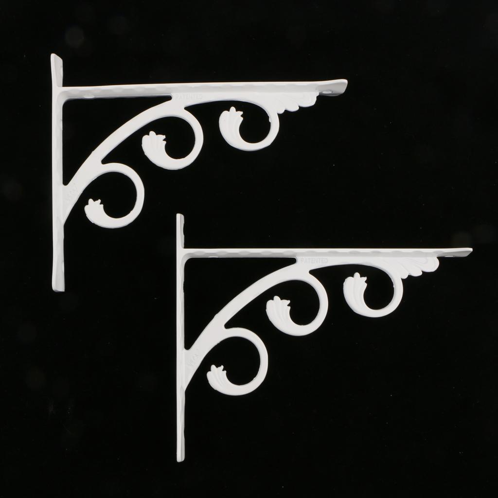 3X 2pcs Wall Shelf Accessories Bracket L Shaped Heavy Duty Supporter House Decoration 20x25cm
