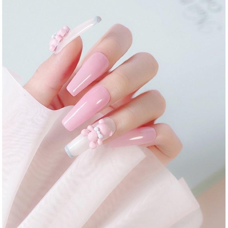 Charm Gấu, Nơ, Trái Tim, Con Thú Mix Màu Dùng Trang Trí Nail