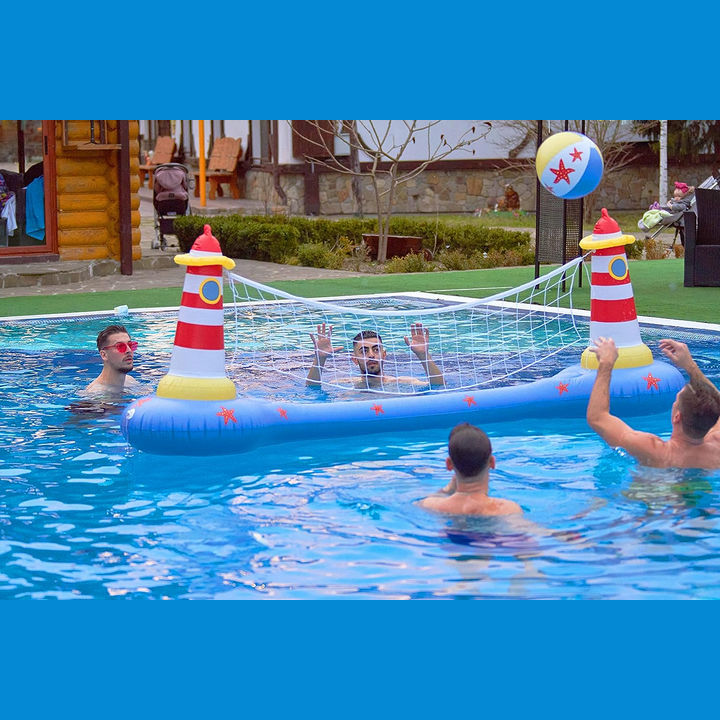 Bộ Bóng Chuyền Hồ Bơi Volleyball Water Game (Có Bóng Đi Kèm) - Home and Garden