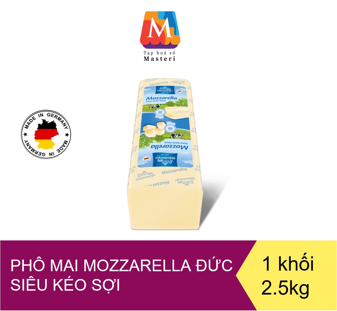 Phô mai Mozzarella Đức Oldenburger 200gr