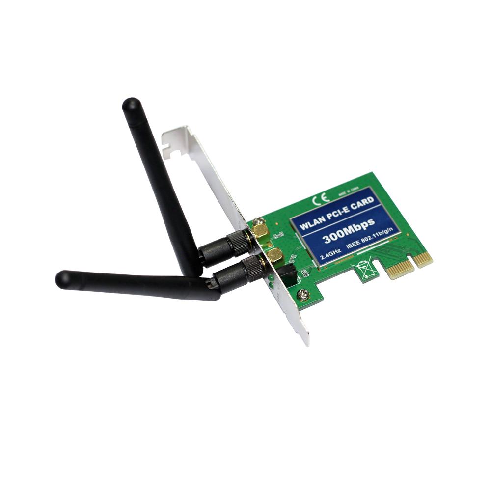 Bộ điều hợp WiFi PCI-Express  2.4G tốc độ 300Mbps