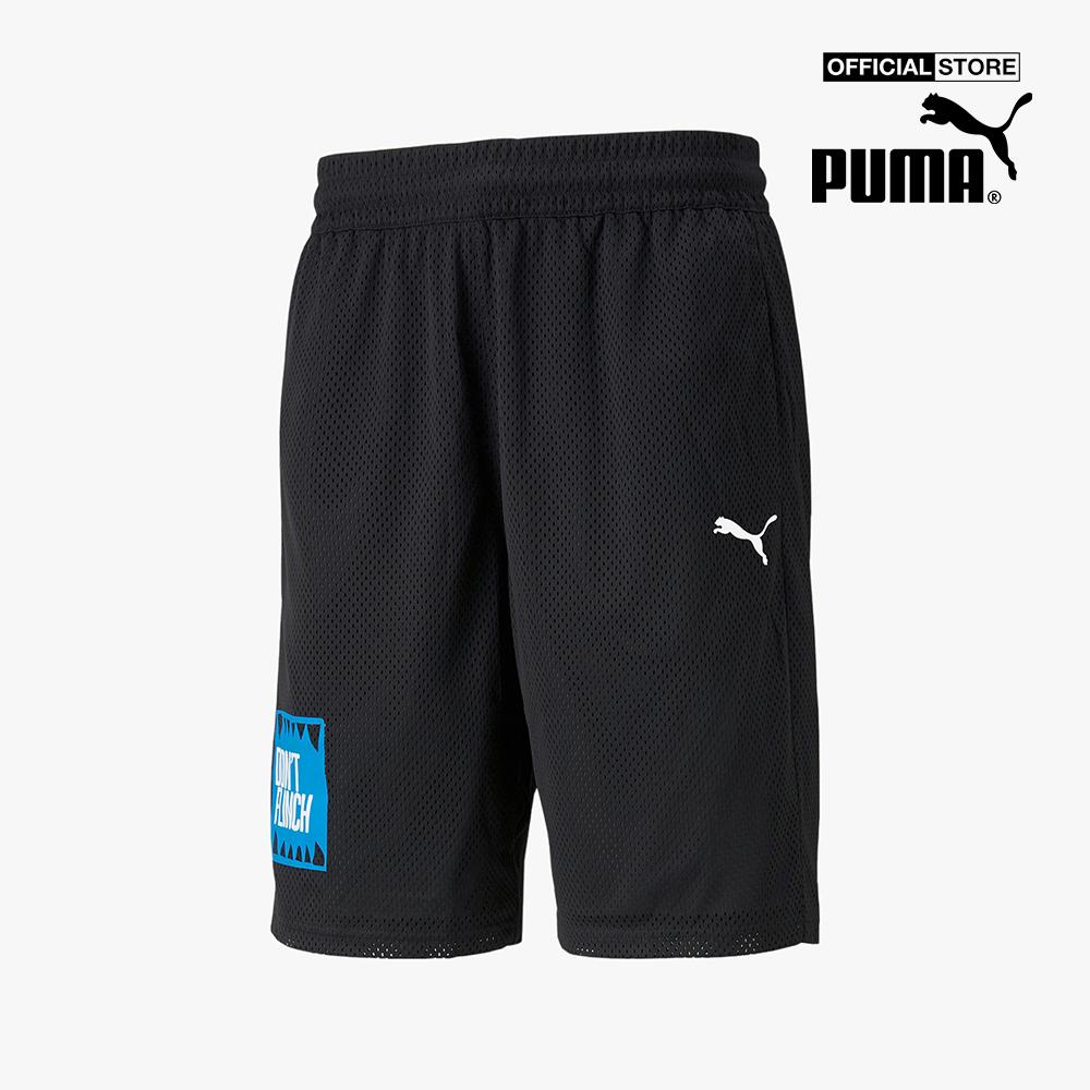 PUMA - Quần shorts thể thao nam Mesh Basketball Practice 532198