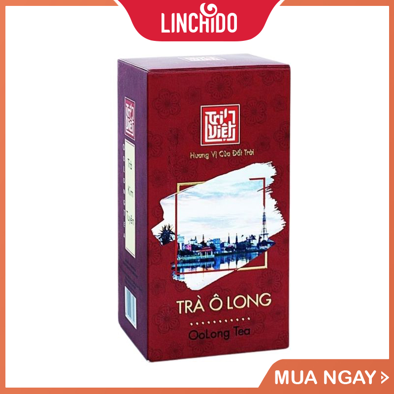 Trà Oolong (Ô long) Kim Tuyên Hộp Giấy 100g - Trà Ô long Trí Việt