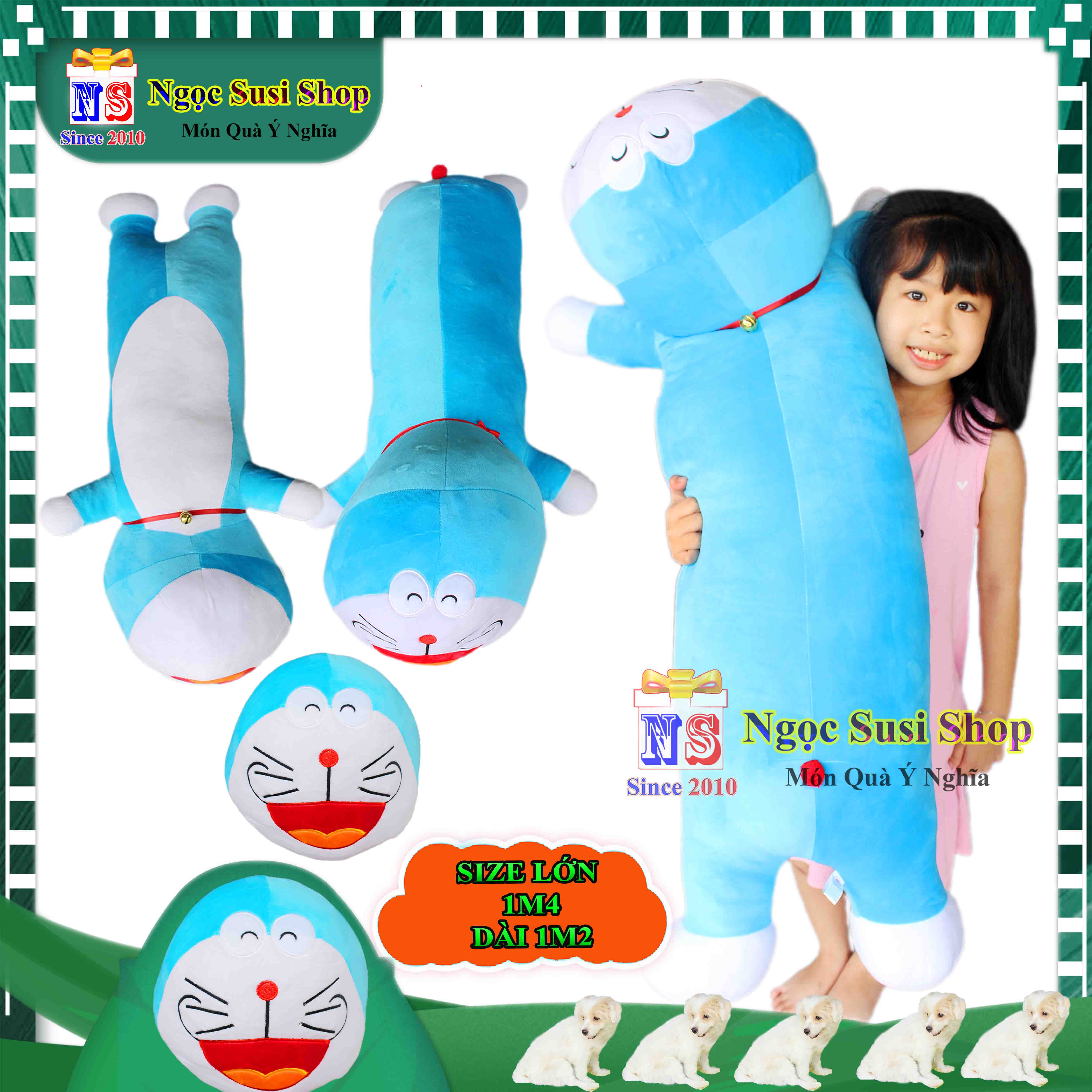 THÚ NHỒI BÔNG ĐÔRÊMON DOREMON SIÊU TO KHỔNG LỒ CHO BÉ ÔM NGỦ - GỐI ÔM HÌNH DOREMON