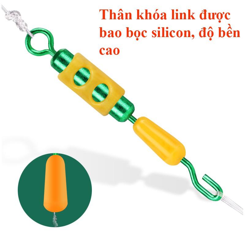 Sét 5 Khóa Link Ma ní Buộc Trục Câu Đài Câu Đơn Chống Xoắn, Trợ Lực Cao Cấp PK-38