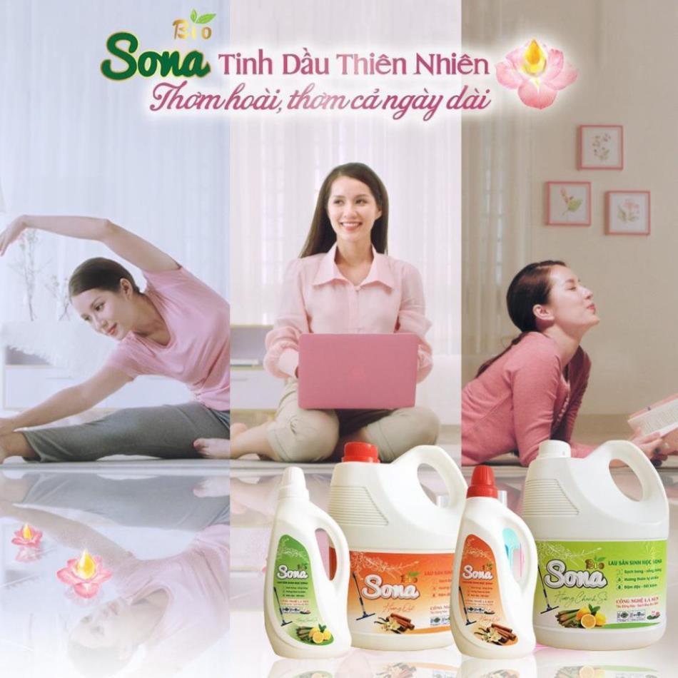 Nước Lau Sàn Sinh Học SoNa 3,6kg Hương Quế