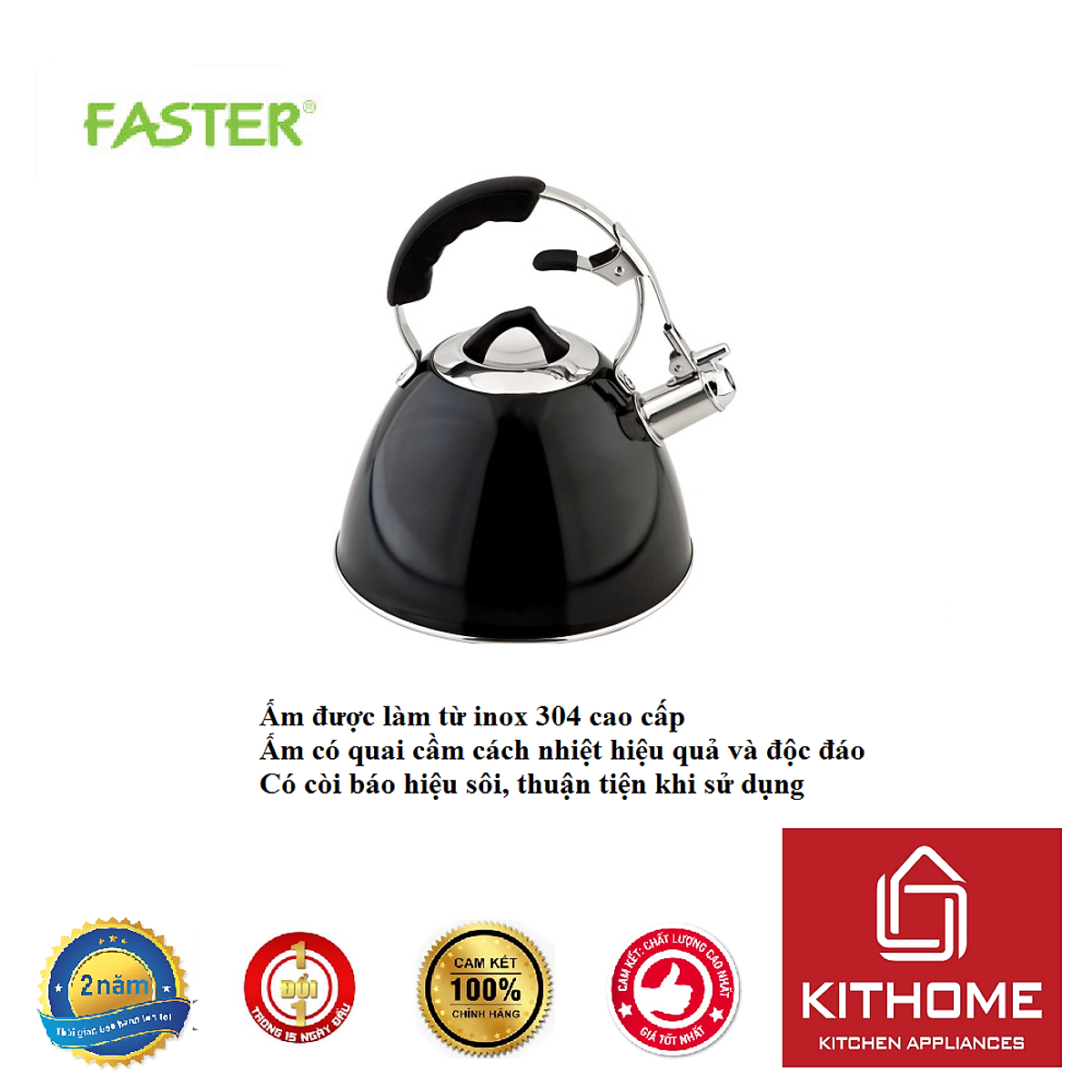 Ấm đun từ Faster 3 L