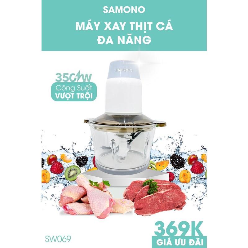 Máy xay thực phẩm đa năng SAMONO SW069 xay thịt rau củ quả công suất lớn 350W