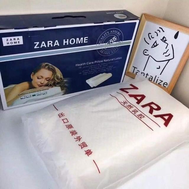 Gối cao su non có hộp Zara Home cao cấp siêu mềm (Full Box)-MẪU MỚI 2019