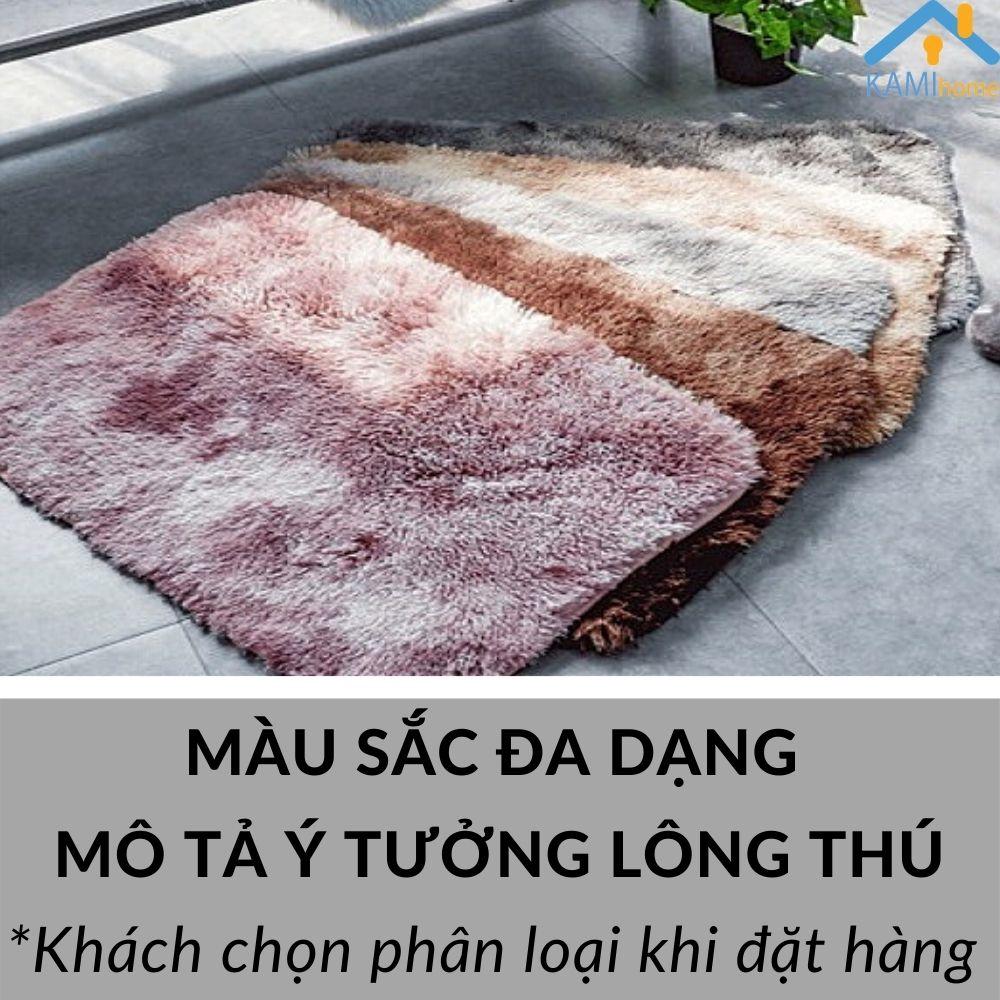 Thảm lông loang trải sàn trang trí chụp ảnh Chùi chân khô Chữ nhật 60*40cm mã 27013