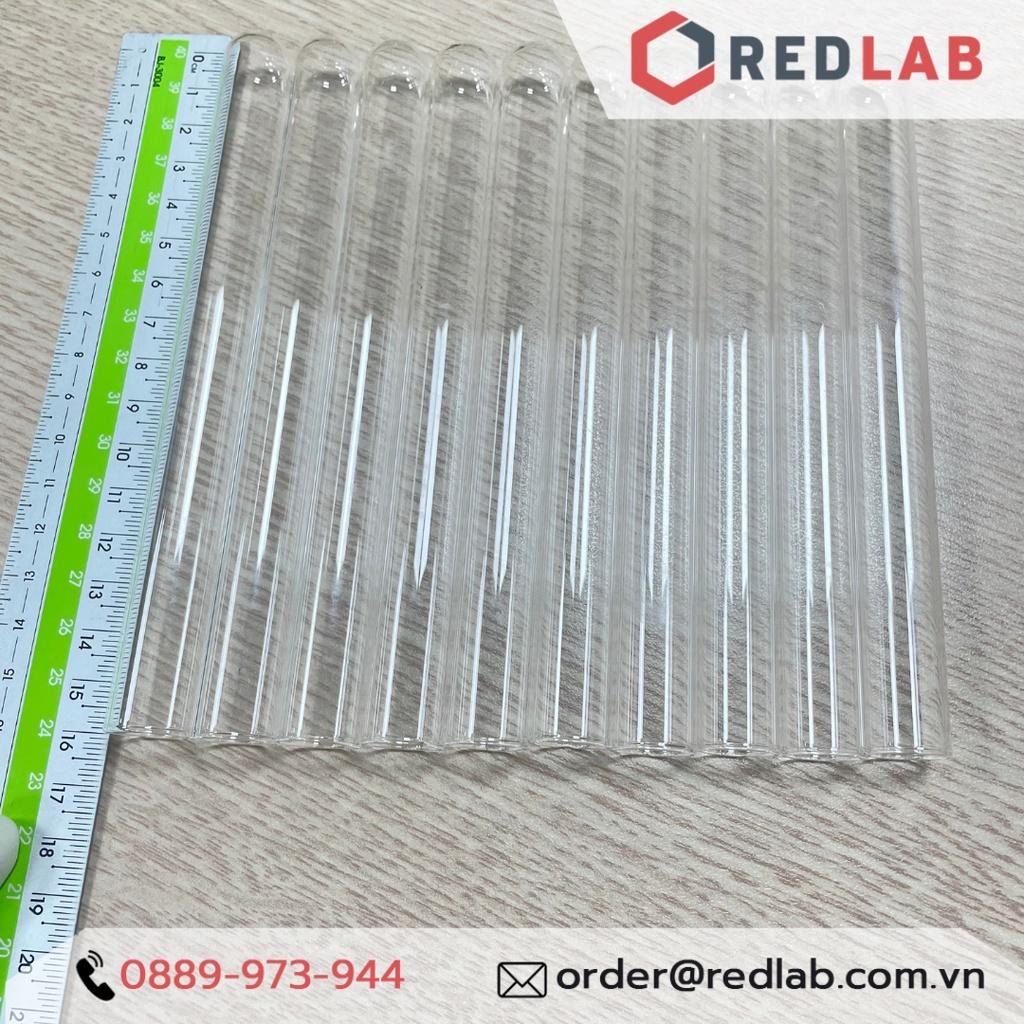 Ống nghiệm thủy tinh 20 ml trơn không vành 16 x 160 mm Boro 3.3 Bio Hall 