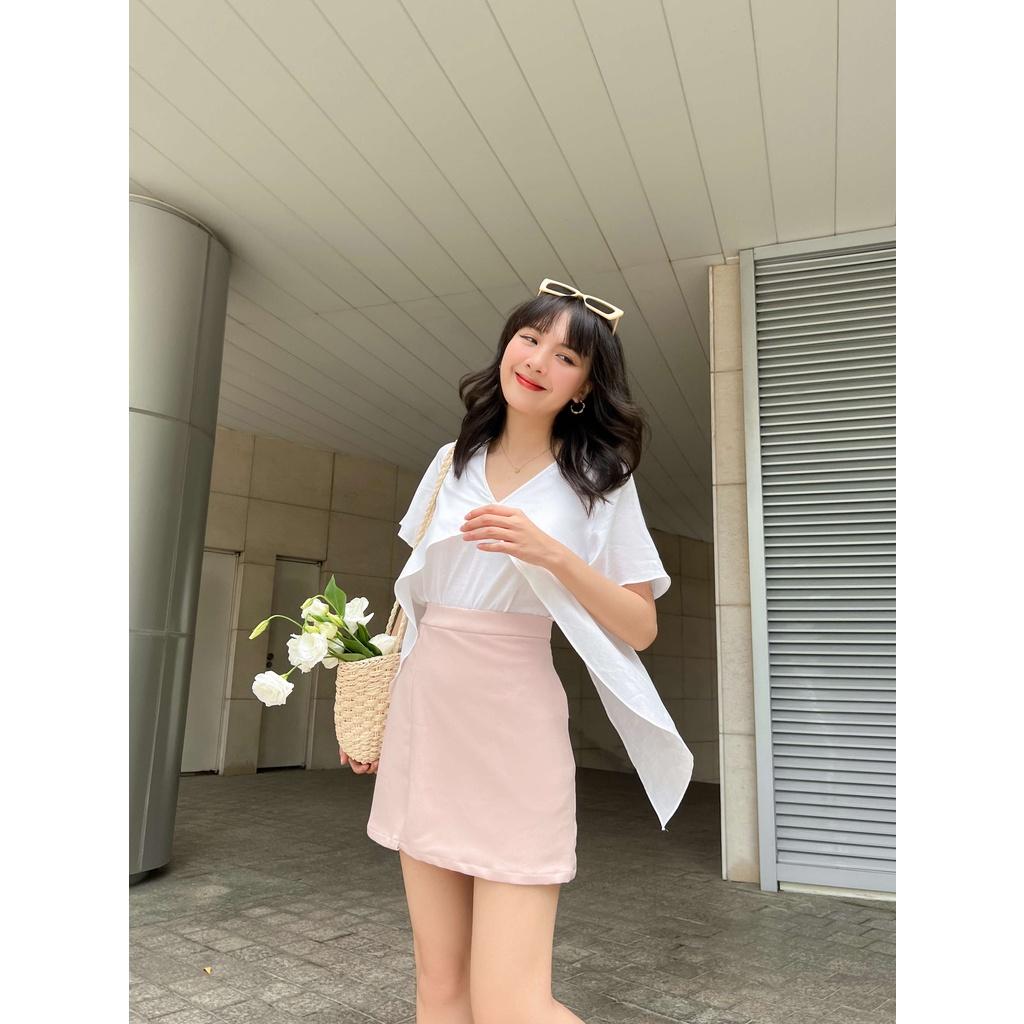 Quần váy A ngắn ODS xẻ lai trước