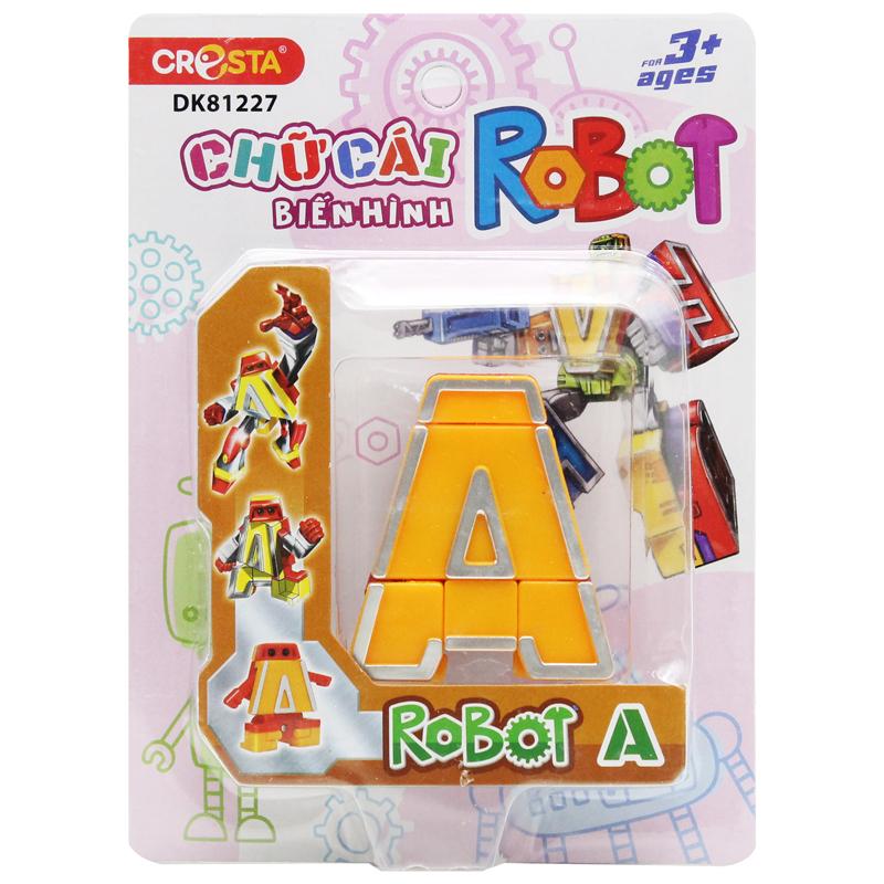 Hình ảnh Đồ Chơi Lắp Ráp Biến Hình Robot Chữ Cái A - Cresta DK81227