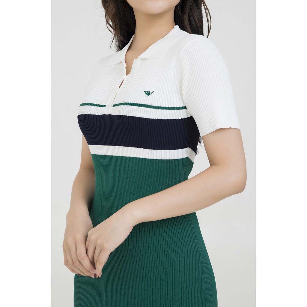 Đầm polo cao cấp nữ 4 màu chất dệt kim mềm mịn thấm hút mồ hôi chính hãng DARNELL DN423